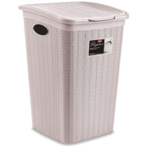 Kosz na bieliznę, pranie 50l, popielaty