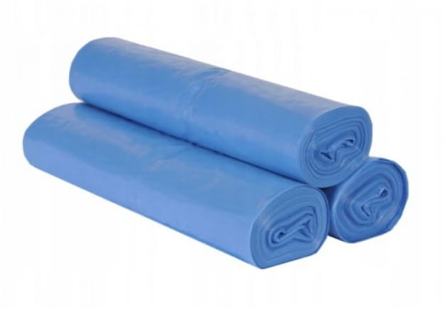 Worki na śmieci niebieskie 60 l a50szt