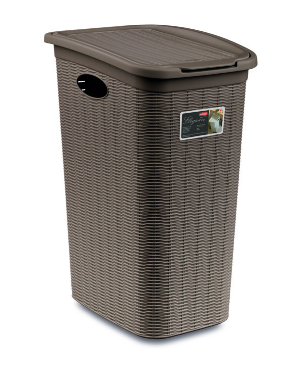 Kosz na bieliznę, pranie 36l, rattan jasny brąz