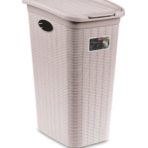 Kosz na bieliznę, pranie 36l, rattan biały