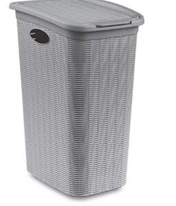 Kosz na bieliznę, pranie 36l, rattan jasno-popielaty